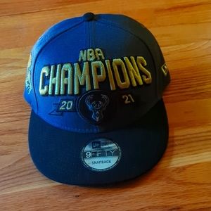 Milwaukee Bucks NBA championship hat